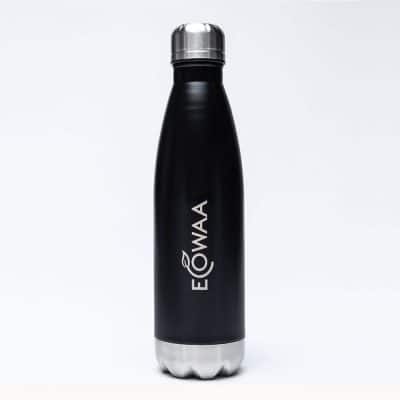 ecowaa-jet-black-stainless-steel-resuable-water-bottle-1