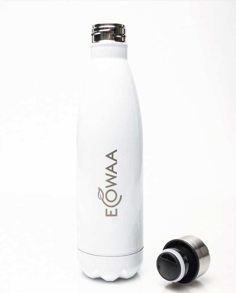 ecowaa-pure-white-stainless-steel-bottle-with-lid-open